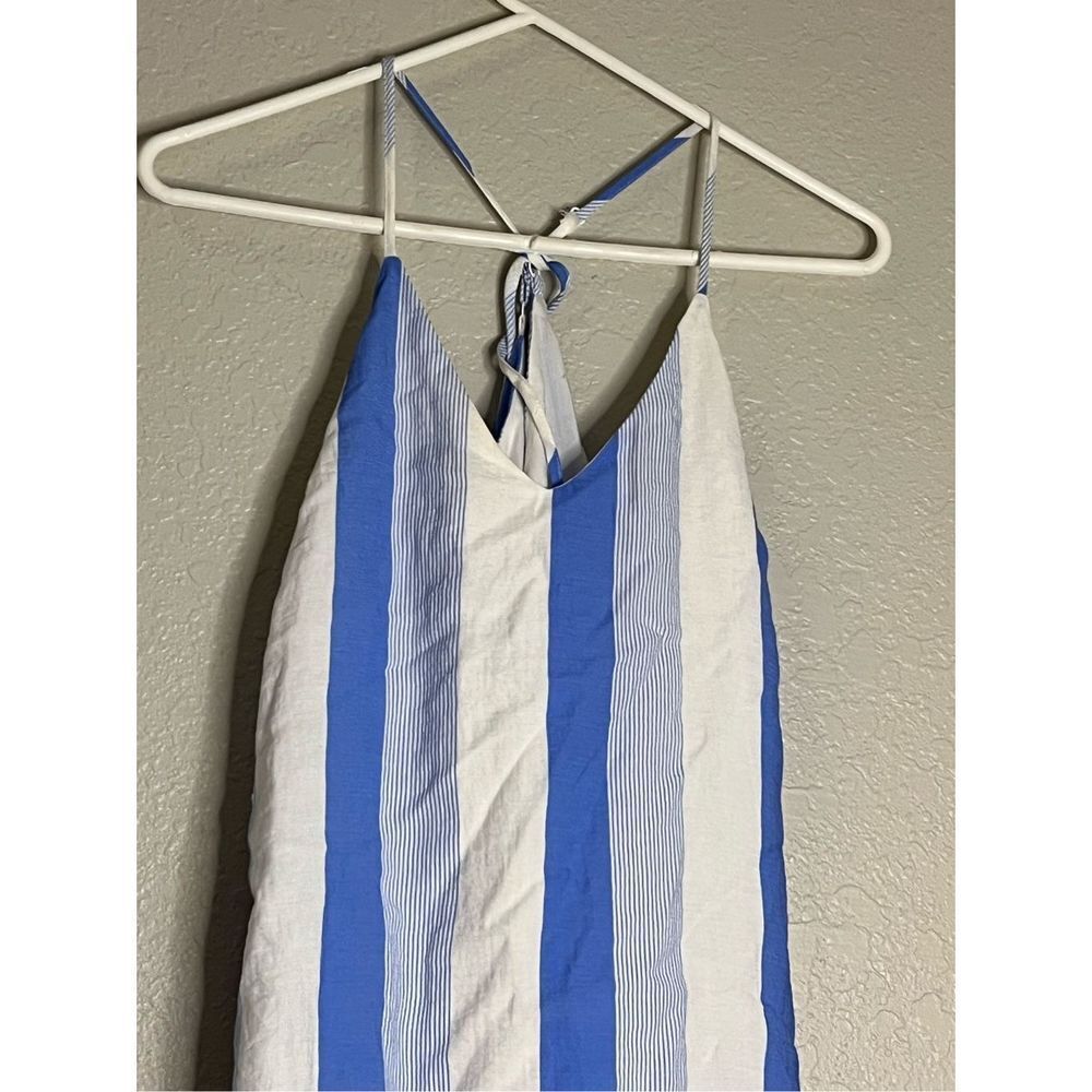 Lulu's Blue and white Sundress with Tie Size M - Picture 2 of 5